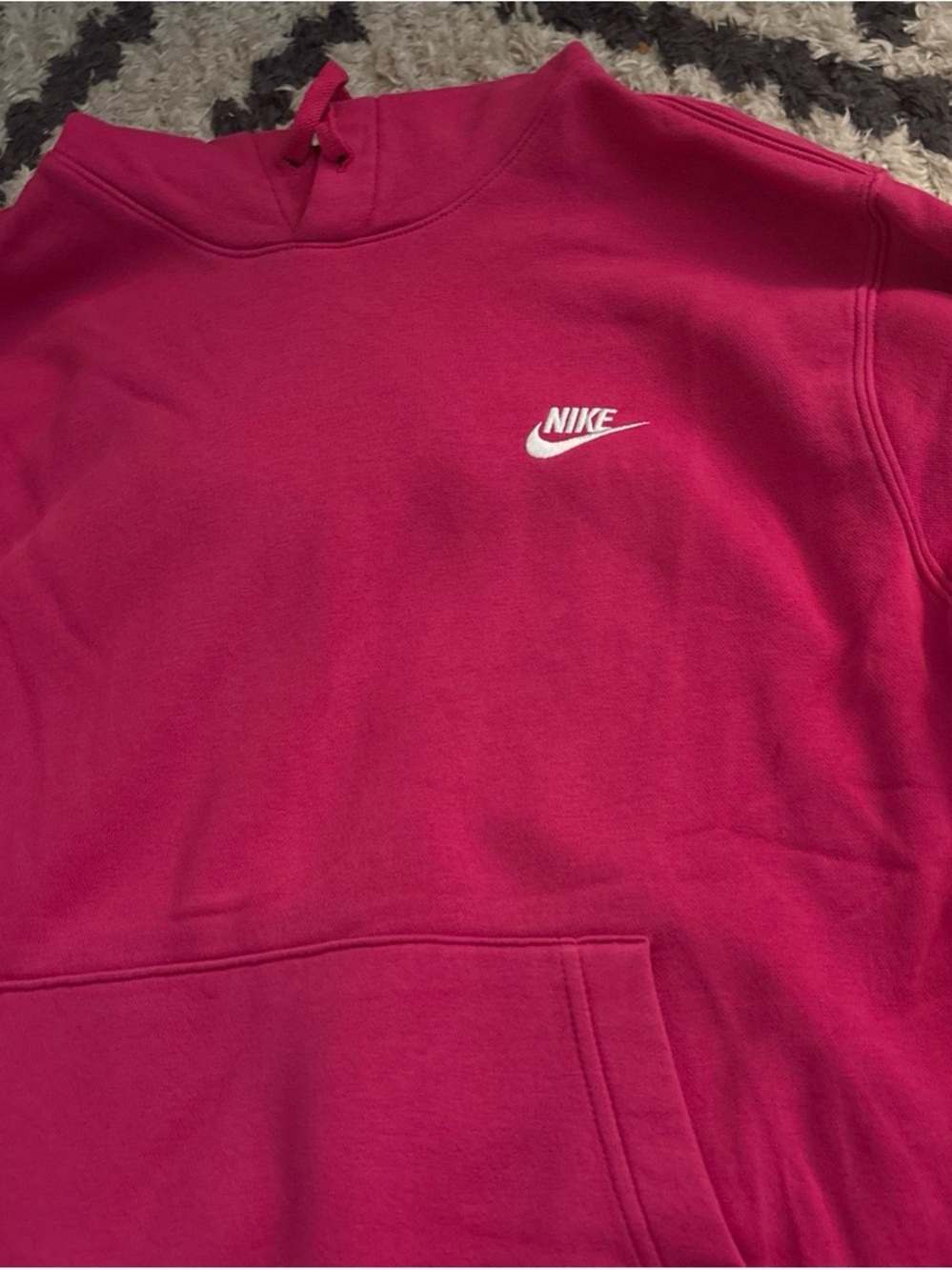 Nike Women's Bright Fuchsia Hooded Sweatshirt - Picture 2 of 3